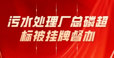 污水处理厂总磷超标被挂牌督办